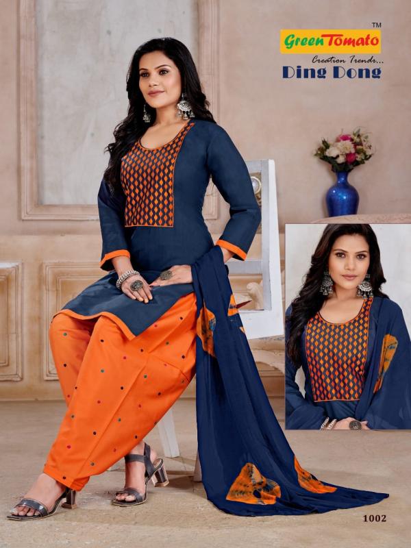 Ding Dong Patiyala Cotton Designer Exclusive Readymade Suit